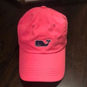 Neon pink vineyard vines hat